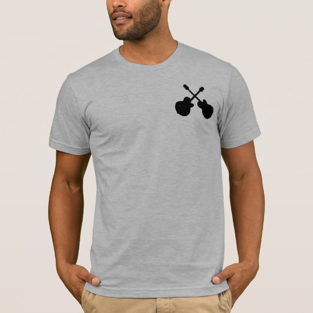 T-shirt Musique guitare noire (Devant)