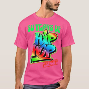 T-shirt Musique Hip hop 50E Anniversaire Histoire Noire Ho