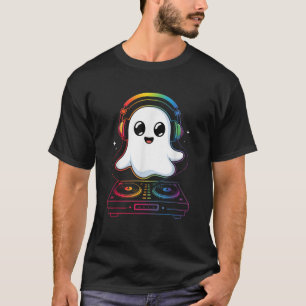 T-shirt Musique House Fantôme DJ Illusion Optique Edm Hall