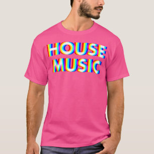 T-shirt Musique House Glitch Illusion D'optique Edm Rave D