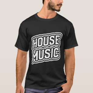 T-shirt MUSIQUE HOUSE - Gras Contour
