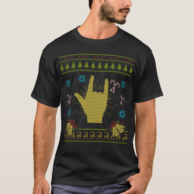 T-shirt Musique laide de petit pain de la roche N de (Devant)