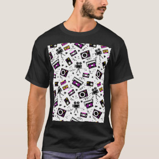 T-shirt Musique Lecteur main Vintage tirée