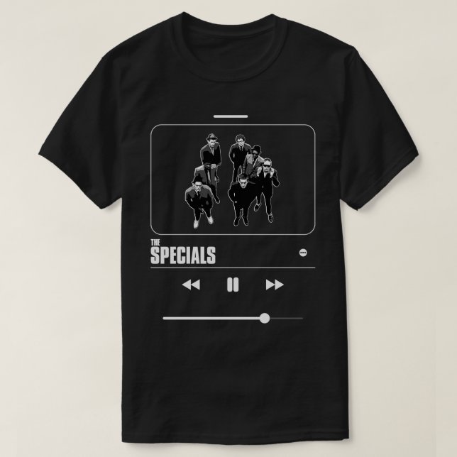 T-shirt Musique Les spéciaux Blanc (Design devant)