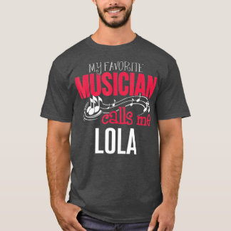 T-shirt Musique Lola Design Mes appels musiciens préférés