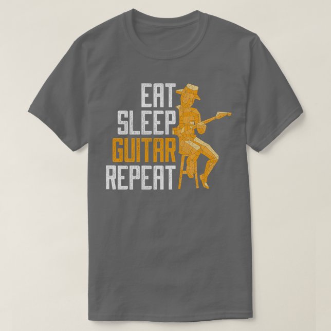 T-shirt Musique Lover Guitariste Cadeau Citations Rock Gui (Design devant)