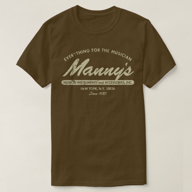 T-shirt Musique Mannys 1935  (Design devant)