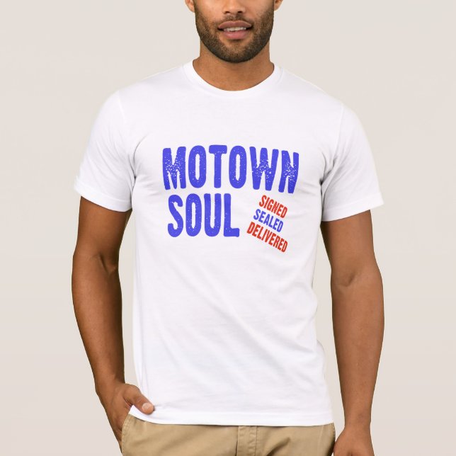 T-shirt Musique Motown Soul Signé Scellé Livré (Devant)