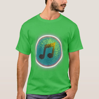 T-shirt Musique Note Musicale colorée Amant Musical Annive