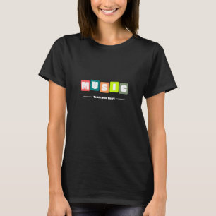 T-shirt Musique pour élever votre cœur