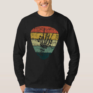 T-shirt Musique Rétro Squelette Guitare Rock & Roll 80s 90