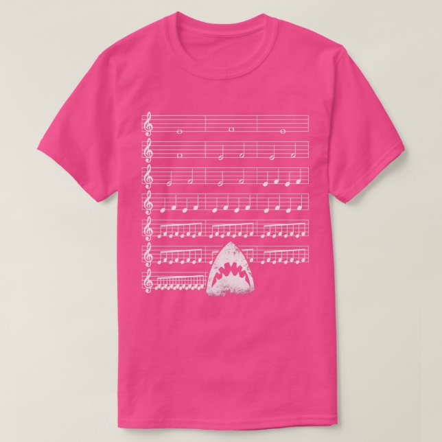 T-shirt Musique Shark Funny (Design devant)