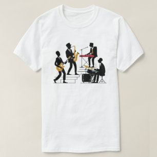 T-shirt Musique Silhouette