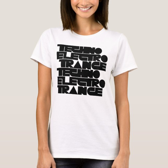 T-shirt musique Techno Electro Trance (Devant)