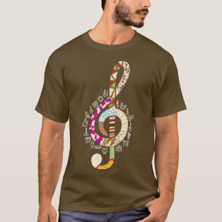 T-shirt Musique Vintage Treble Clef