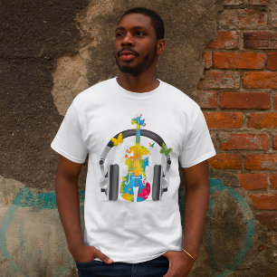 T-shirt musique violon Abstraite