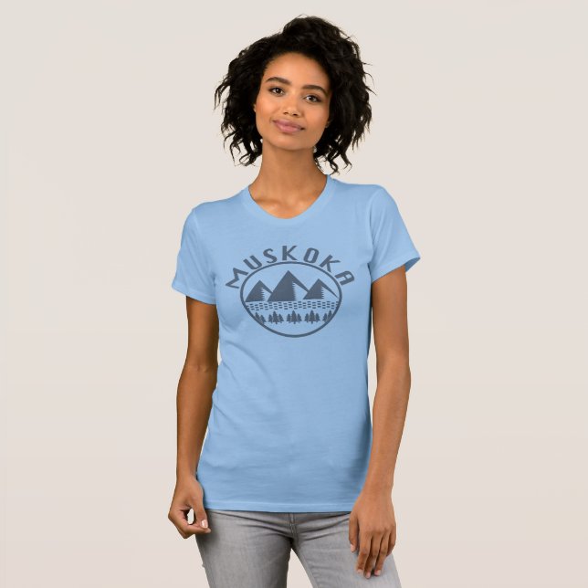T-shirt Muskoka Design - Femme Bella+Canvas Slim Fit T-S (Devant entier)