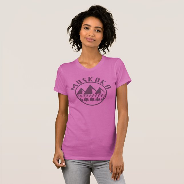 T-shirt Muskoka Design - Femme Bella+Canvas Slim Fit T-S (Devant entier)
