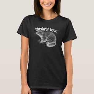 T-shirt Muskrat Aimer mignon et drôle Animal de famille in
