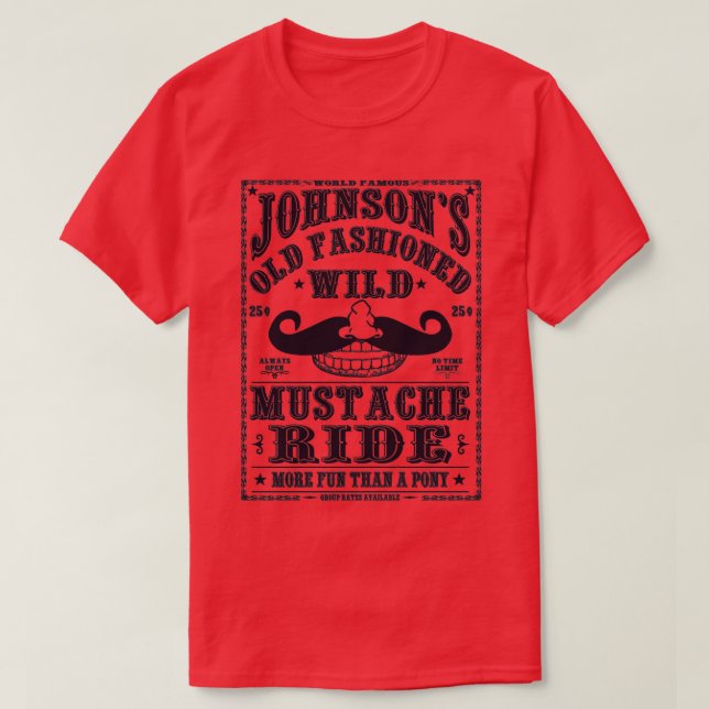 T-SHIRT MUSTACHE (Design devant)