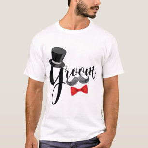 T-shirt Mustache Groom