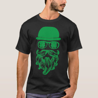 T-shirt Mustache Leprechauns St