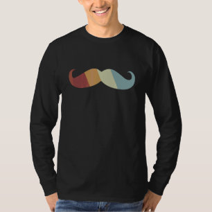 T-shirt Mustache Retro Style Vintage