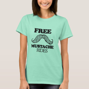 T-shirt MUSTACHE RIDES GRATUIT