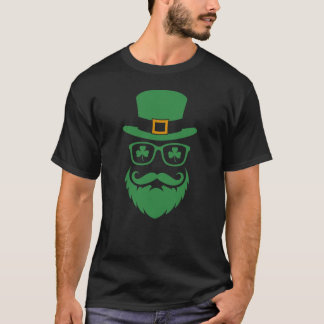 T-shirt Mustache Saint Patrick's Day