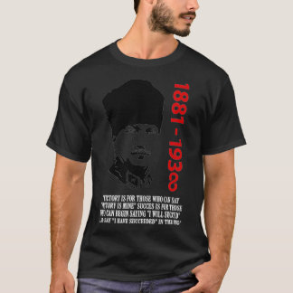 T-shirt Mustafa Kemal Ataturk Père de la Turquie Drapeau3 