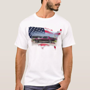 T-shirt Mustang au-dessus de Flag.png américain