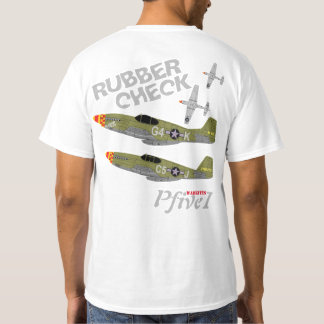 T-shirt Mustang "chèque en bois " de Pfive1 P-51