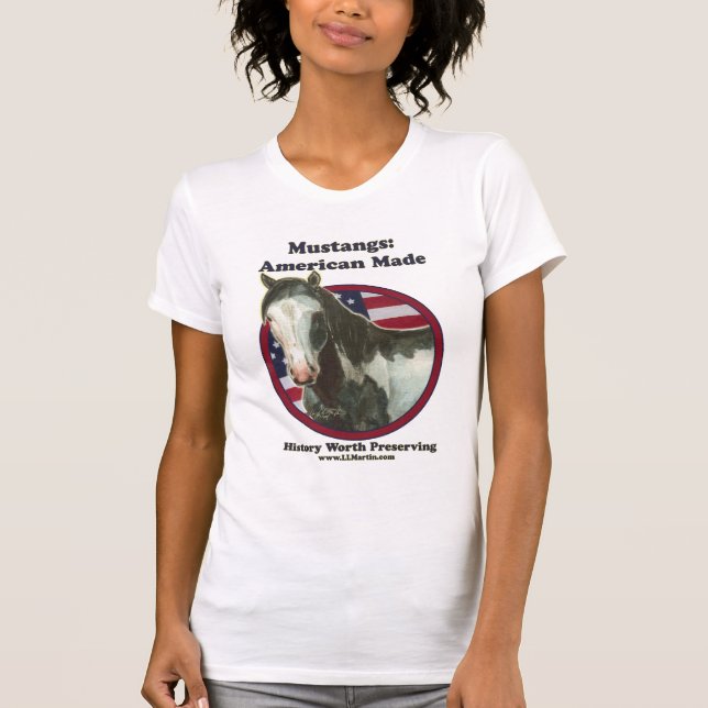 T-shirt Mustang fait au FAS adapté du réservoir de la (Devant)