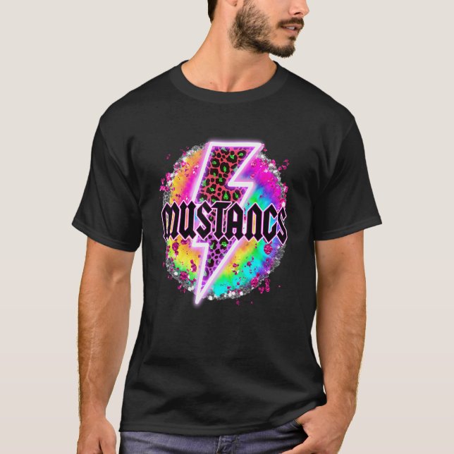 T-shirt Mustangs Esprit scolaire (Devant)