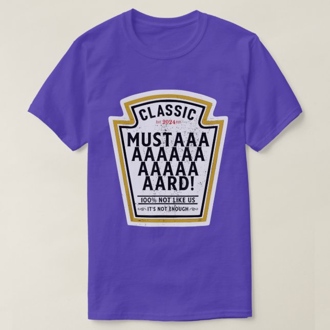 T-shirt Mustard Jaune Cool Funny Mème Hip hop Musique Cost (Design devant)