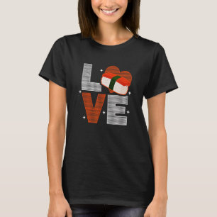 T-shirt Musubi Love Sushi Chef Cuisine hawaïenne japonaise