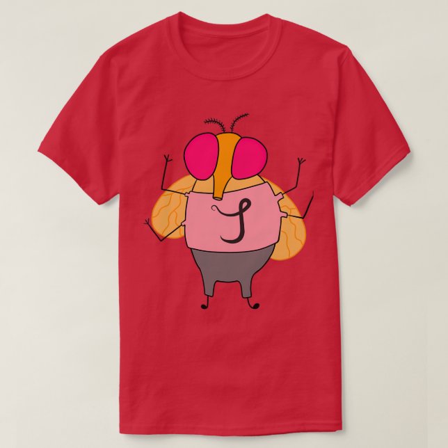 T-shirt Mutant de Drosophila jaune 1 (Design devant)