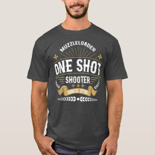 T-shirt Muzzleloader Un Tir De Tir Depuis 1776 Long Rang