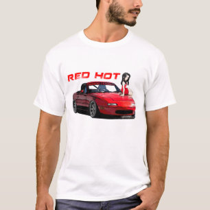 T-shirt MX5 d'un rouge ardent Miata