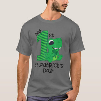 T-shirt My 1St Rex Dinosaur Saint Patrick Day, mignon Tee