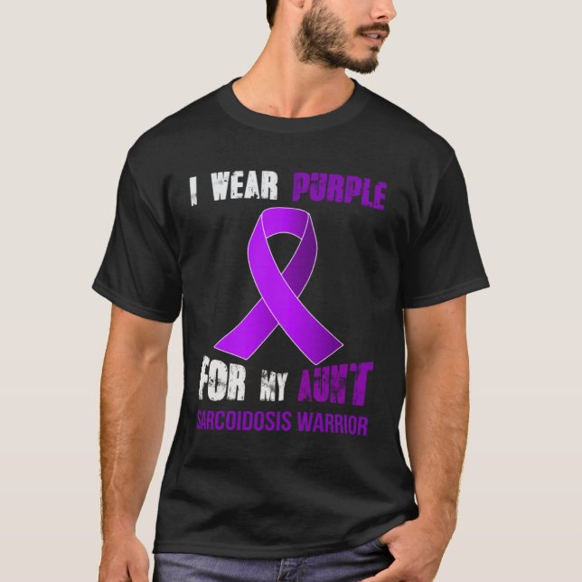 T-SHIRT MY AUNT  MY SARCOIDOSIS WARRIOR (Devant)