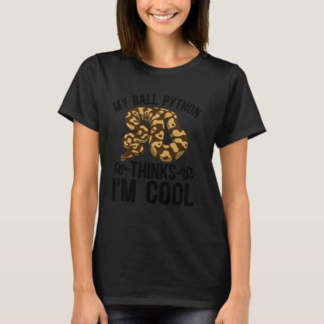 T-shirt My Ball Python propriétaire Ball Python Maman Ball (Devant)