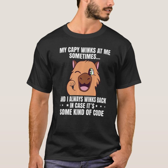 T-shirt My Capy treint parfois Funny Capybara Capib (Devant)