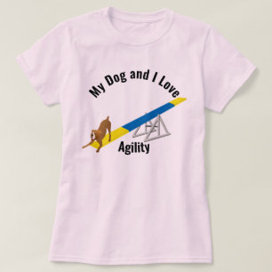 T-shirt My Dog and I Love Agility Boxer
