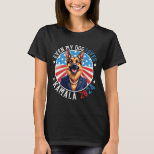 T-shirt My Dog Loves Kamala 2024 German Shepherd Love Fun