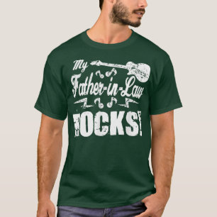 T-shirt My FatherinLaw Rocks Guitar Rock n Roll Funny Gif