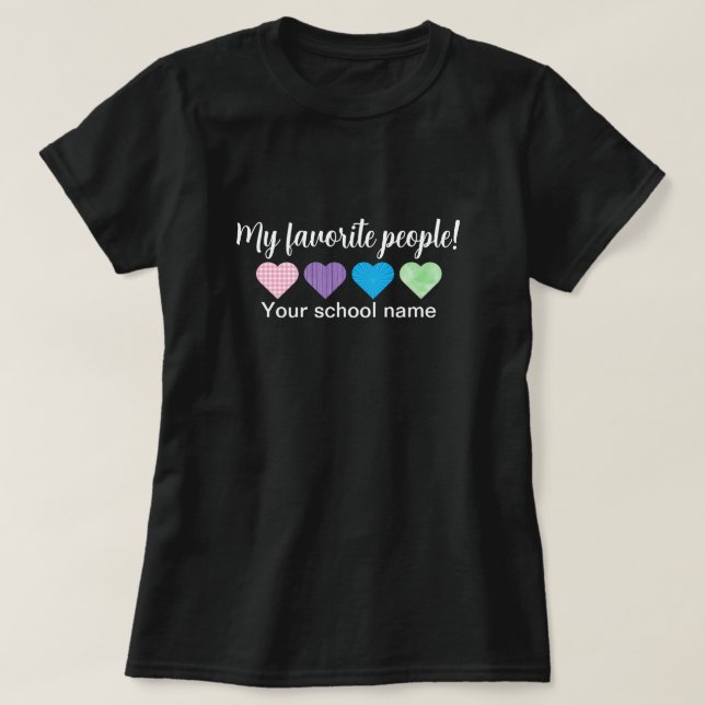T-shirt My Favoris People Enseignant (Design devant)
