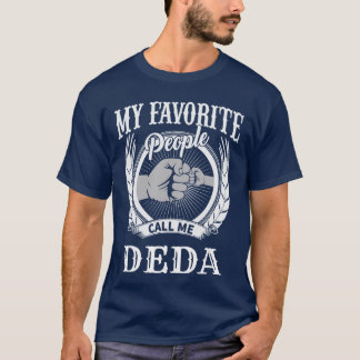 T-shirt My Favorite People Call Me Deda Fist Bump Russian 