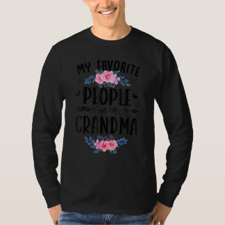 T-shirt My Favorite People Call Me Grandma  Thanksgiving  