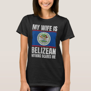 T-shirt My Femme is Belizean Print for Husband Belize Beli